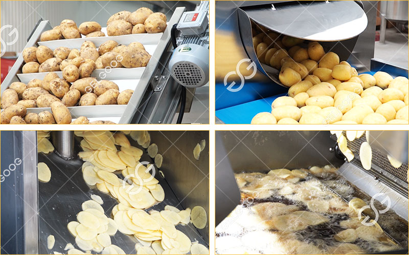 Processus De Fabrication Des Chips De Pomme De Terre