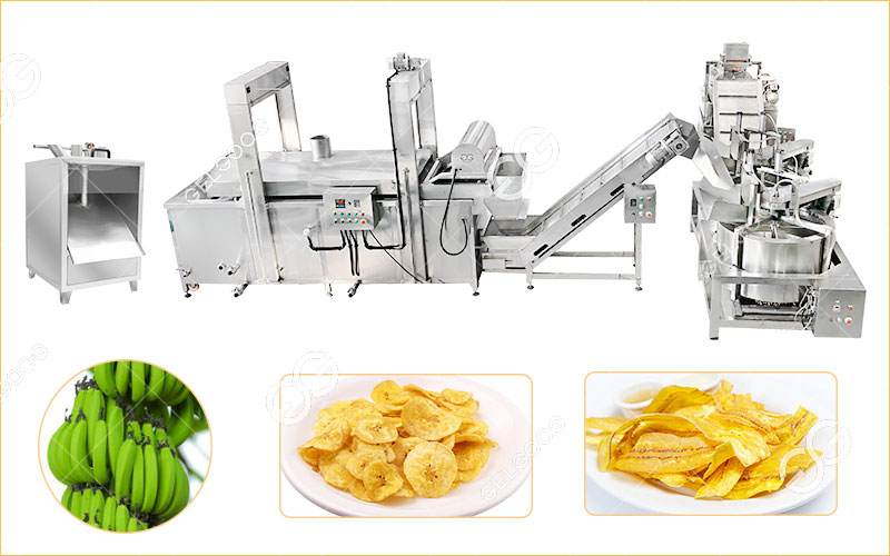Structure De La Chaîne De Fabrication De Chips De Banane Plantain Croustillantes